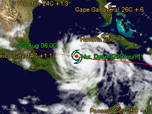 Hurricane Dean category 5